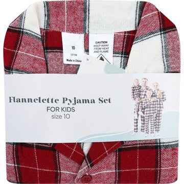 Kids Flannelette Pyjamas Red Size 10 each
