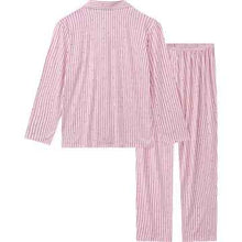 Ladies Button Up Pyjamas Pink Hearts Size S each