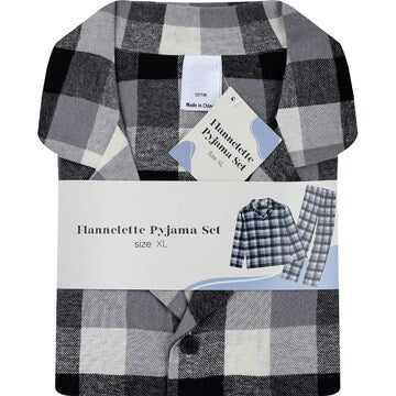 Mens Flannelette Pyjamas Grey Size L each