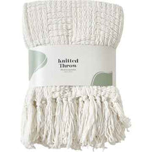 Chunky Knitted Throw White each