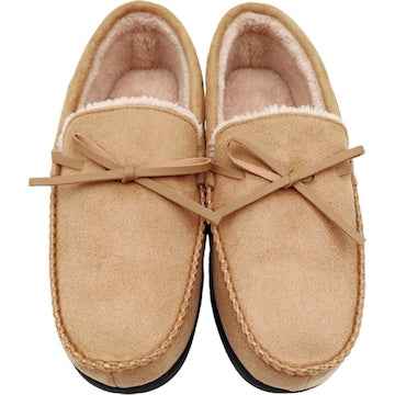 Mens Moccasin Slippers Tan Size 9/10 each