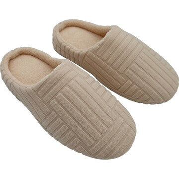 Ladies Sherpa Scuff Slippers Cream Size 9/10 each