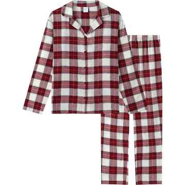 Ladies Flannelette Pyjamas Red Size L each