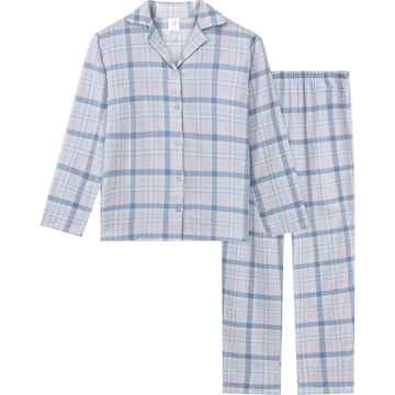 Ladies Flannelette Pyjamas Blue Size XL each