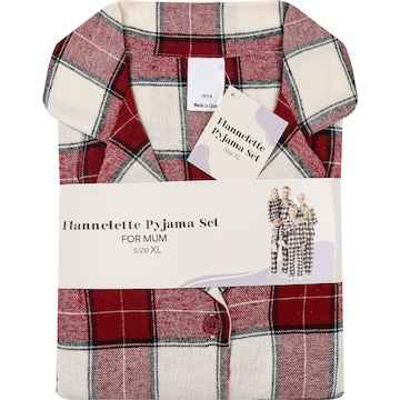 Ladies Flannelette Pyjamas Red Size XL each