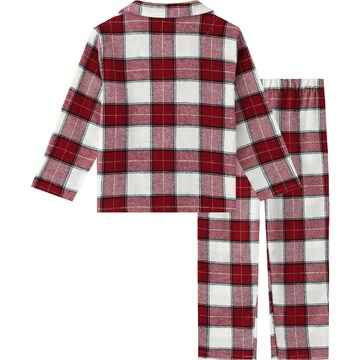 Kids Flannelette Pyjamas Red Size 7 each