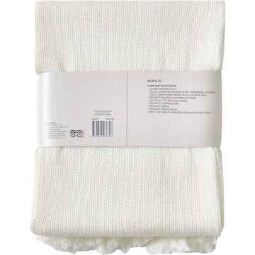 Knitted Throw Green Stripes each