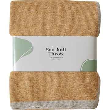 Soft Knit Throw Orange each