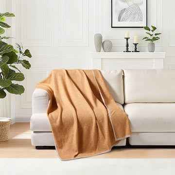 Soft Knit Throw Orange each