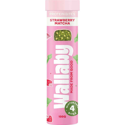 Wallaby Protein Bites Strawberry Matcha 100g