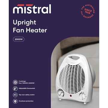 Mistral Upright Fan Heater each