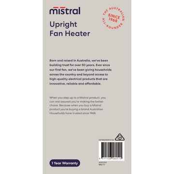 Mistral Upright Fan Heater each