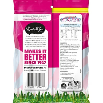 Darrell Lea Easter Bunny Bait 120g