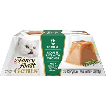 Fancy Feast Gems Mousse Pate With Chicken Wet Cat Food 57g x 2 pack