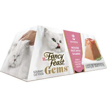 Fancy Feast Gems Mousse Pate With Salmon Wet Cat Food 57g x 2 pack
