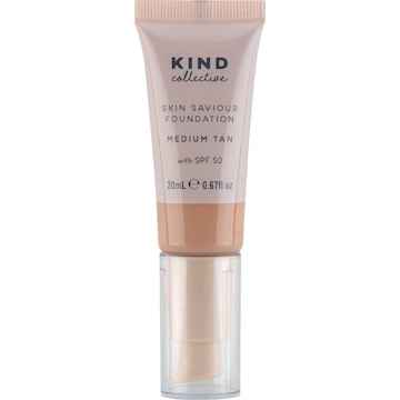 KIND Collective Skin Saviour Foundation With SPF 50 Medium Tan 20mL