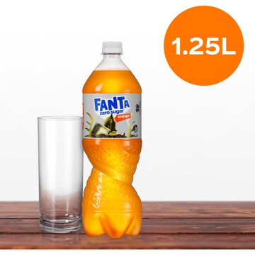Fanta Orange Zero Sugar Soft Drink 1.25L