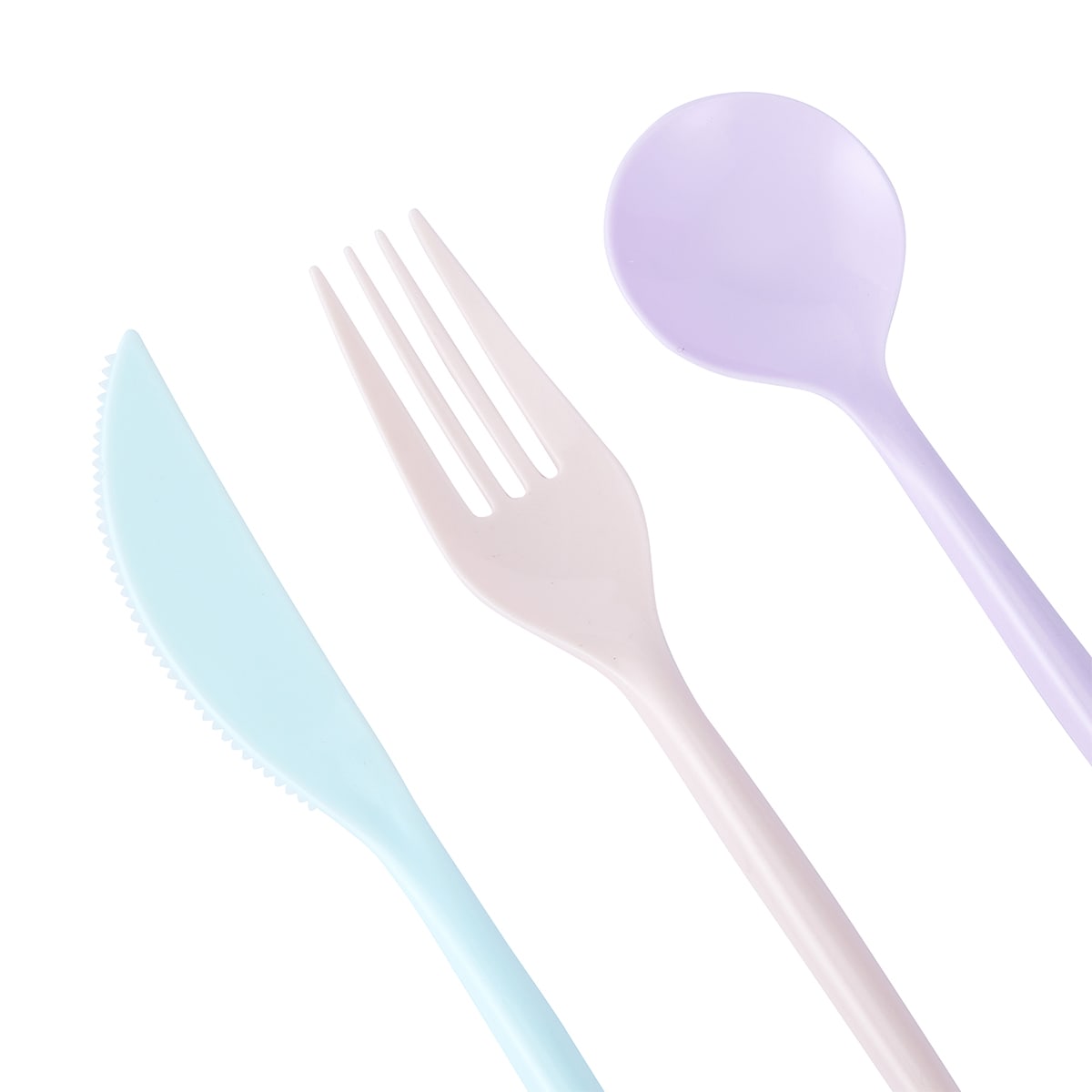 45 Piece Reusable Cutlery - Pastel
