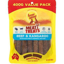 Bow Wow Beef & Kangaroo Meaty Dog Treats 400g