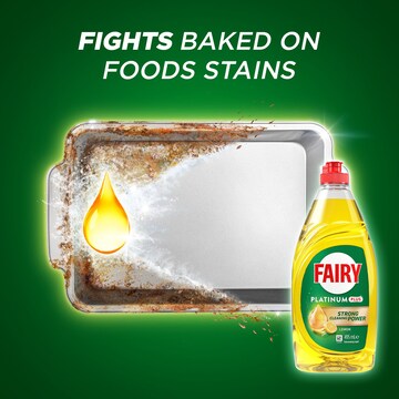 Fairy Platinum Plus Dish Liquid Lemon 495mL