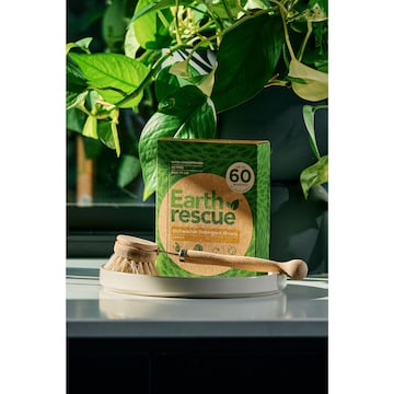Earth Rescue Dishwasher Detergent Sheets Lemon 60 pack
