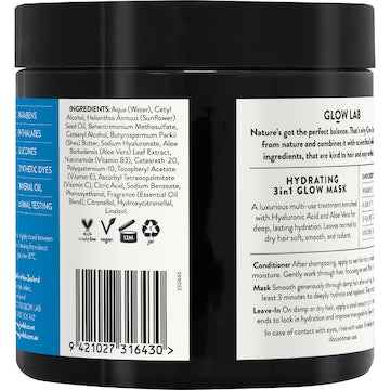 Glow Lab Hydrating Hair Mask Aloe Vera & Cucumber 390mL