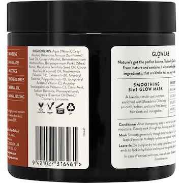 Glow Lab Smoothing Hair Mask Coconut & Vanilla 390mL