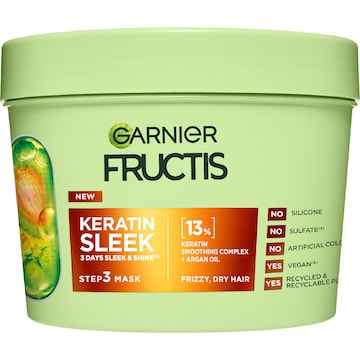 Garnier Fructis Keratin Sleek Hair Mask 370mL