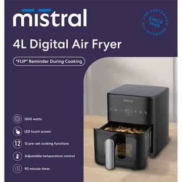 Mistral Digital Air Fryer 4L each