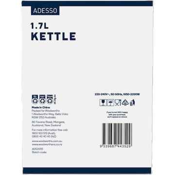 Adesso Kettle 1.7L Assorted each
