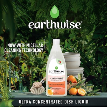Earthwise Plant Powered Dish Liquid Orange & Eucalyptus 900mL