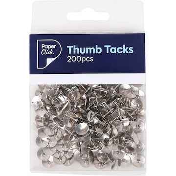 Paperclick Thumb Tacks 200 pack