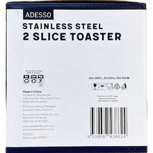 Adesso Stainless Steel 2 Slice Toaster each