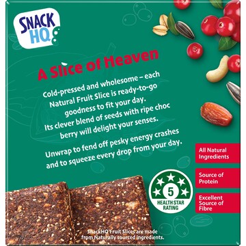 Snack HQ Natural Fruit Slice Choc Berry 5 pack