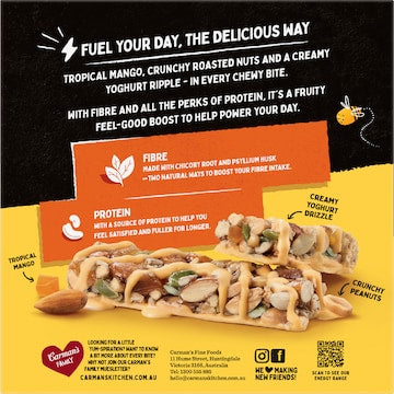 Carman's Energy Bar Mango Ripple 5 pack