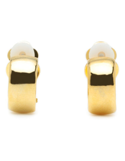 Metal Clip Earrings in Gold
