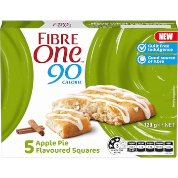Apple Pie Fibre Squares - 5 Pack