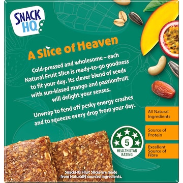 Snack HQ Natural Fruit Slice Mango Passionfruit 5 pack