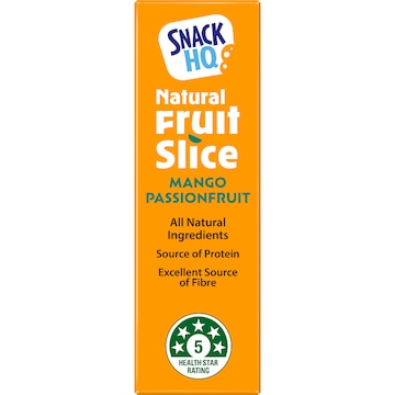 Snack HQ Natural Fruit Slice Mango Passionfruit 5 pack