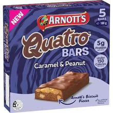 Arnott's Quatro Bars Caramel & Peanut 160g 5 pack
