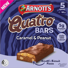 Arnott's Quatro Bars Caramel & Peanut 160g 5 pack