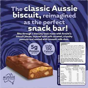 Arnott's Quatro Bars Caramel & Peanut 160g 5 pack