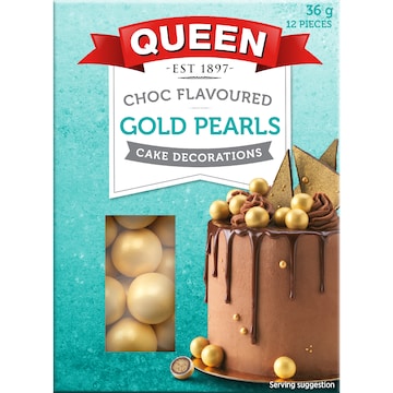 Queen Choc Gold Pearls 36g