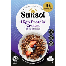 Sunsol High Protein Granola Choc Almond 450g