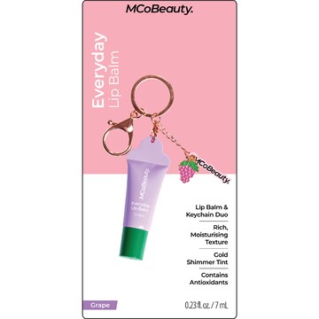 MCoBeauty Everyday Lip Balm Keyring Grape 7mL