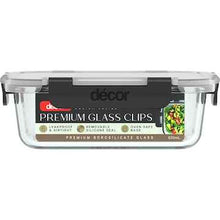 Decor Premium Glass Clips Container 630mL each