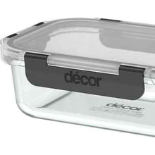 Decor Premium Glass Clips Container 630mL each