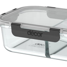Decor Premium Glass Clips Container 980mL each