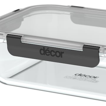 Decor Premium Glass Clips Container 1.5L each