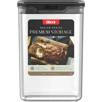 Decor Design Series Premium Pantry Storage Oblong 2L each